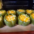 Angelica's cooksnap of when they made Stuffed Bell Peppers.