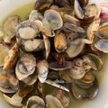 El cooksnap de Marieta cuando hizo Almejas encebolladas.