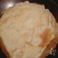 El cooksnap de Ludmila Berdala cuando hizo Panqueques con manjar.
