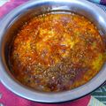 Dolly Kachhwani's cooksnap of when they made Moong Dal with Spicy Onion.
