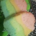 Cooksnap dari Yulia Shanti untuk resep 234. Bolu Kukus Santan Pelangi