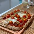 El cooksnap de Irene-Guirao cuando hizo Pizza con verduras.