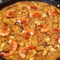 El cooksnap de Pilar cuando hizo Fideuá de marisco.