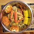 Chimere83's cooksnap of when they made Cajun Crab leg,Corn and New Potato Boil.