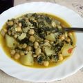 El cooksnap de Irene Marina cuando hizo Potaje de garbanzos con bacalao y espinacas.