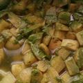 El cooksnap de Ney cuando hizo Papas en salsa de cilantro.