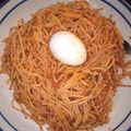 Olaleye Damilola's cooksnap of when they made Stir fry spaghetti.