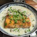 El cooksnap de Mary Bragazzi cuando hizo Salmón a la plancha con salsa margarita.