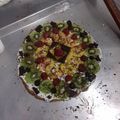 El cooksnap de Diana Jáuregui cuando hizo Pizza de fruta.