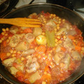 El cooksnap de Jose Andres Arenas Gonzalez cuando hizo Arroz con conejo, rabo de cerdo y caracoles.