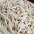 El cooksnap de Lara Hoyuela cuando hizo Espaguetis al roquefort con bacon.