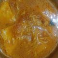 Aeham का कुकस्नैप जब उन्होंने पापड़ की सब्जी (papad ki sabzi recipe in Hindi) बनाया था।