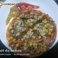 Rakhi Gupta का कुकस्नैप जब उन्होंने वेज चीजी पिज़्ज़ा(veg cheese pizza recipe in hindi) बनाया था।