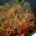 El cooksnap de David cuando hizo Hongos en escabeche.