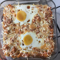 El cooksnap de Jonas Cobos cuando hizo Macarrones gratinados con queso y huevo.
