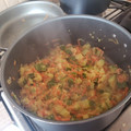 El cooksnap de Barbara Pino Lagos cuando hizo Guiso de zapallo italiano -zucchini.