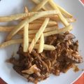 El cooksnap de Magdalena cuando hizo Salteado de carne magra y champiñones.