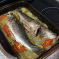 El cooksnap de Silvia Cebrian cuando hizo Lubina al horno con verduras.