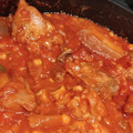El cooksnap de David cuando hizo Manitas de cerdo con tomate, jamón y morro.