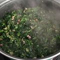 El cooksnap de Toño Cordero Murga cuando hizo Espinacas con jamón serrano. Fáciles.