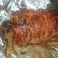 El cooksnap de Maira'Ivth Ete cuando hizo Lomo de cerdo relleno.