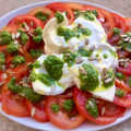 El cooksnap de Irama cuando hizo Carpaccio de tomate con burrata.