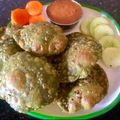 Anita Desai's cooksnap of when they made पालक पुरी आणि तिळाची चटणी (palak puri ani tilachi chutney recipe in marathi).