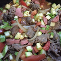El cooksnap de Lilia Pérez cuando hizo 🇲🇽Guisado Mexicano- bistec con salchichas y verduras.