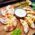 Madhvi Dwivedi का कुकस्नैप जब उन्होंने स्टफ सूजी इडली (stuff suji idli recipe in Hindi) बनाया था।