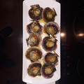 El cooksnap de César López cuando hizo Zamburiñas al horno con aceite de ajo y perejil.