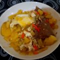 El cooksnap de Mayra Marquez cuando hizo Bifes a la criolla.