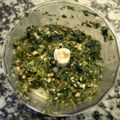 El cooksnap de Paola Andrea Pasin cuando hizo Pesto de espinaca.