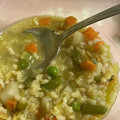 El cooksnap de Noelia cuando hizo Sopa de ensaladilla de verduras con arroz y algo más.