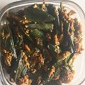 Suman Sukhani's cooksnap of when they made Bhindi fry.