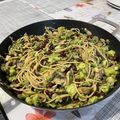 Cooksnap enchilda z czasów, kiedy przygotował Makaron z brokułem i pieczarkami - wegańskie 💚.