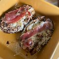 El cooksnap de Obegona cuando hizo Berenjena al horno con queso de untar y jamón serrano.