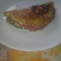 El cooksnap de Alex Pared cuando hizo Omelette con jamón y queso.