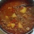 Kendall Mauricio's cooksnap of when they made Carne guisada con papas (meat n potatoes with gravy).