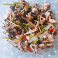 Cooksnap của tham. khi họ làm theo món Bạch tuộc xào cần tây ngon bá cháy