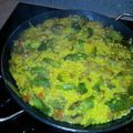 El cooksnap de Mensi cuando hizo Arroz con alcachofas y jamón.