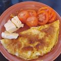 El cooksnap de Milagros Gomez cuando hizo Omelette de huevo con paleta y queso.