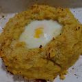 El cooksnap de Anna Bella alias Moni Argento cuando hizo NIDOS DE PURÉ DE 🥔PAPAS🥔Y 🥚🥚HUEVO🍳.
