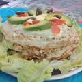El cooksnap de Elsa Lagos cuando hizo Torre de panqueques "Cena de Año Nuevo".