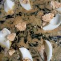 El cooksnap de Rosario Vergara Olea cuando hizo Espinaca fresca con calabacín en crema y huevo duro 🥚.