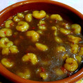 El cooksnap de carme castillo cuando hizo Gambas a la cerveza negra.