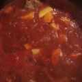 El cooksnap de Alejandra Gimenez cuando hizo Guiso de lentejas sin carne.