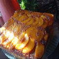 El cooksnap de Anahí Brandán cuando hizo Torta invertida de duraznos en almíbar.
