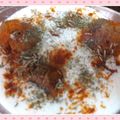 Geeta Khurana's cooksnap of when they made Yellow Moong Dal Dahi Bhalla.