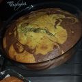 El cooksnap de Karina Andrea cuando hizo Bizcochuelo marmolado (con aceite).