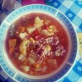 El cooksnap de Elisa massardo salazar cuando hizo Carbonada de longaniza.
